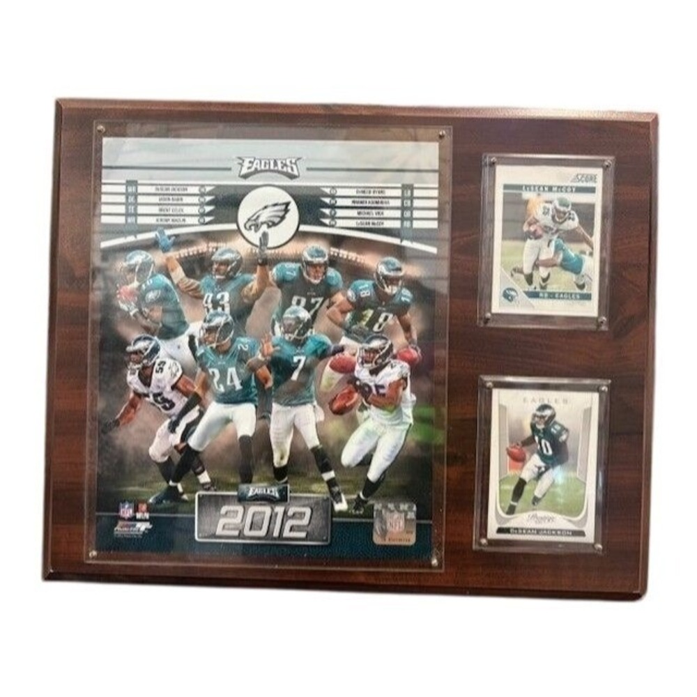 Philadelphia Eagles 2012 Commemorative Plaque With LeSean McCoy & DeSean Jackson